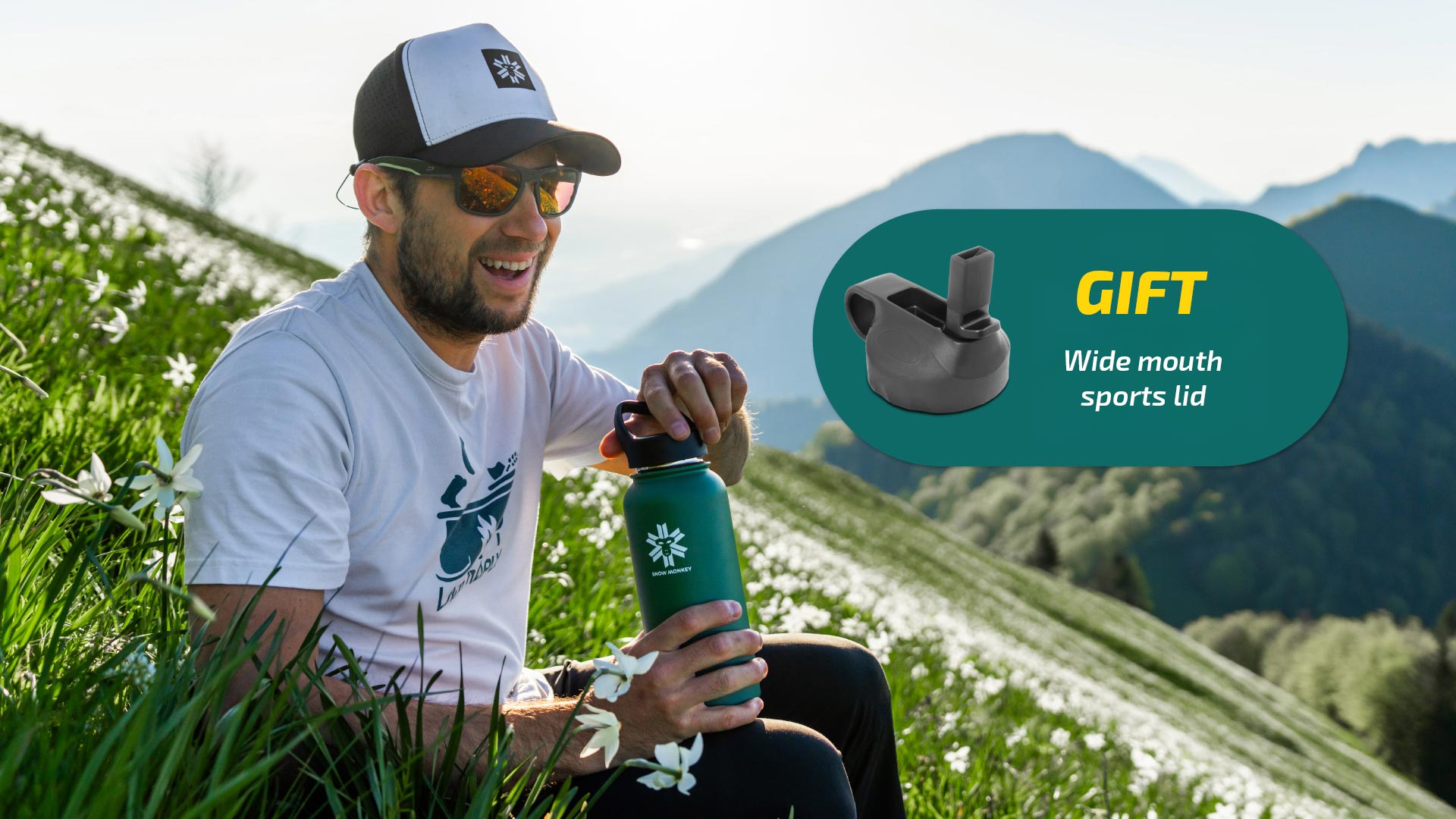 Free wide mouth sports lid