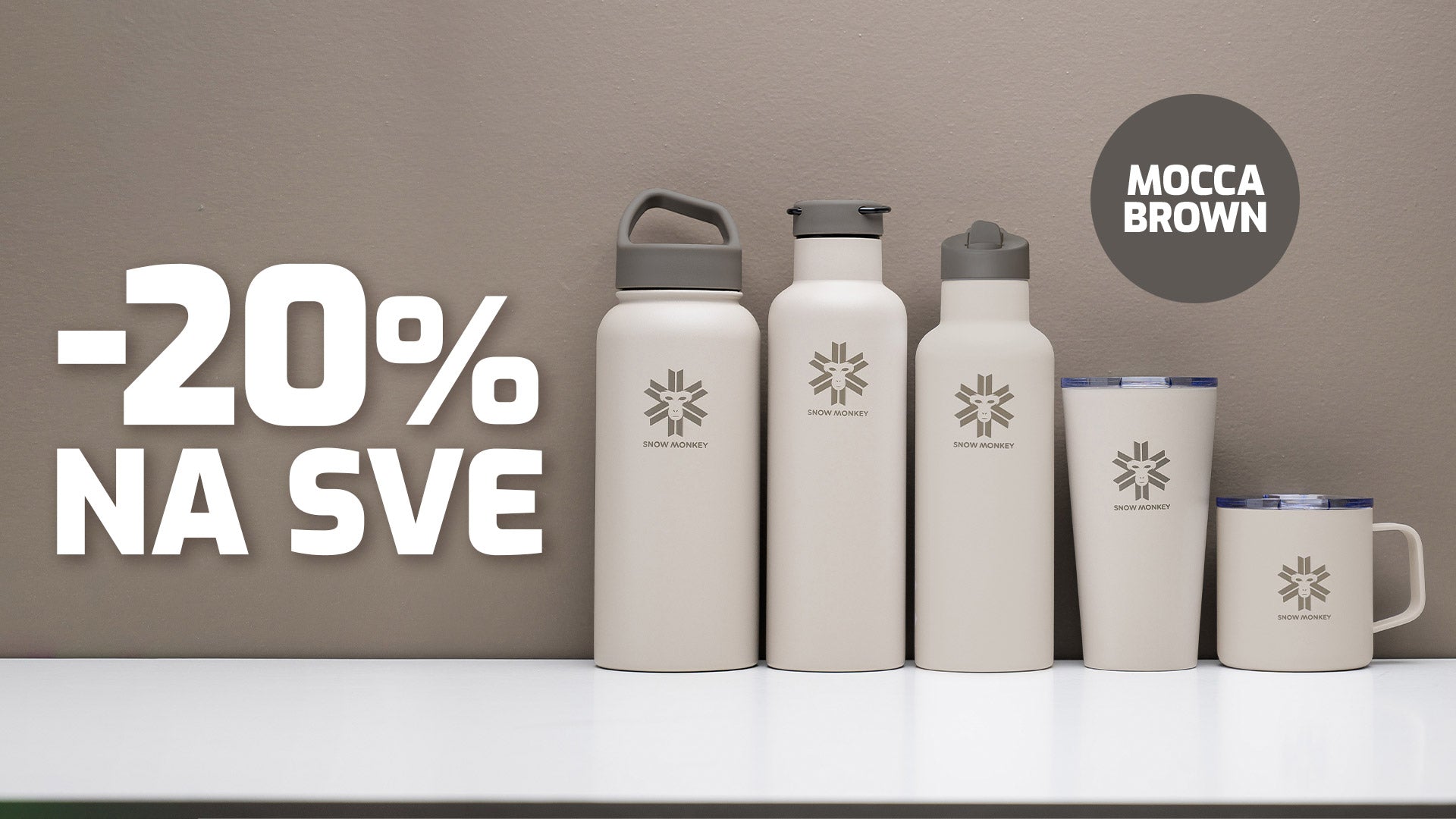 -20 % na Mocca Brown