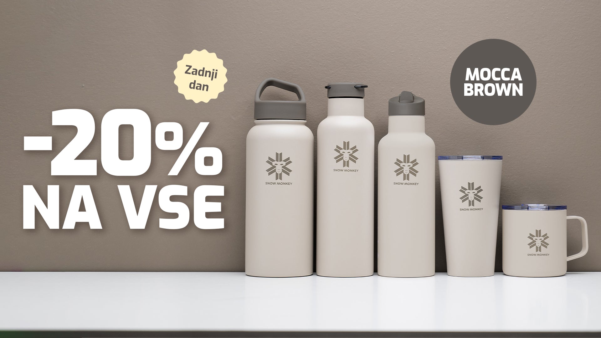 -20 % na Mocca Brown