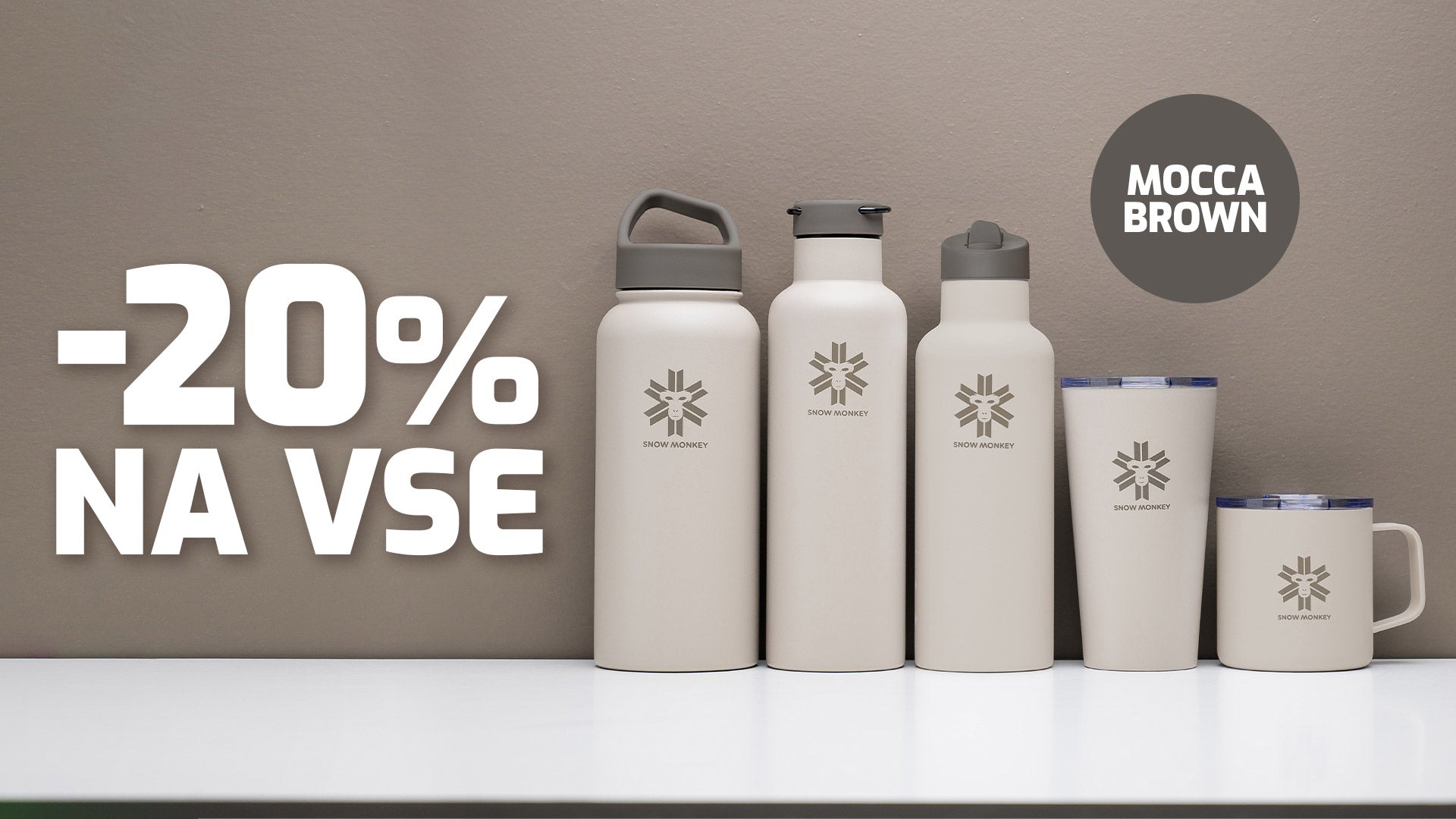 -20 % na Mocca Brown